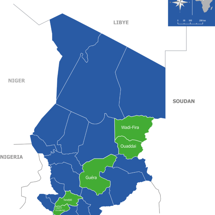 LA CARTE DU TCHAD